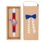Παιδική Πασχαλινή Λαμπάδα με ξύλινο στοιχείο Superman 10cm
